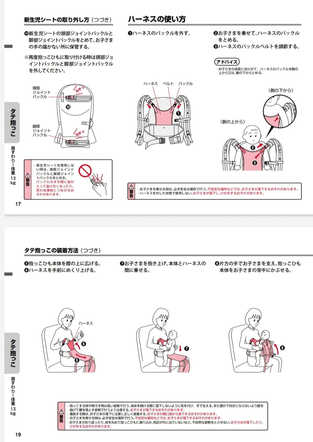 アップリカ コランハグライト5WAY抱っこ紐 新生児36か月メッシュ