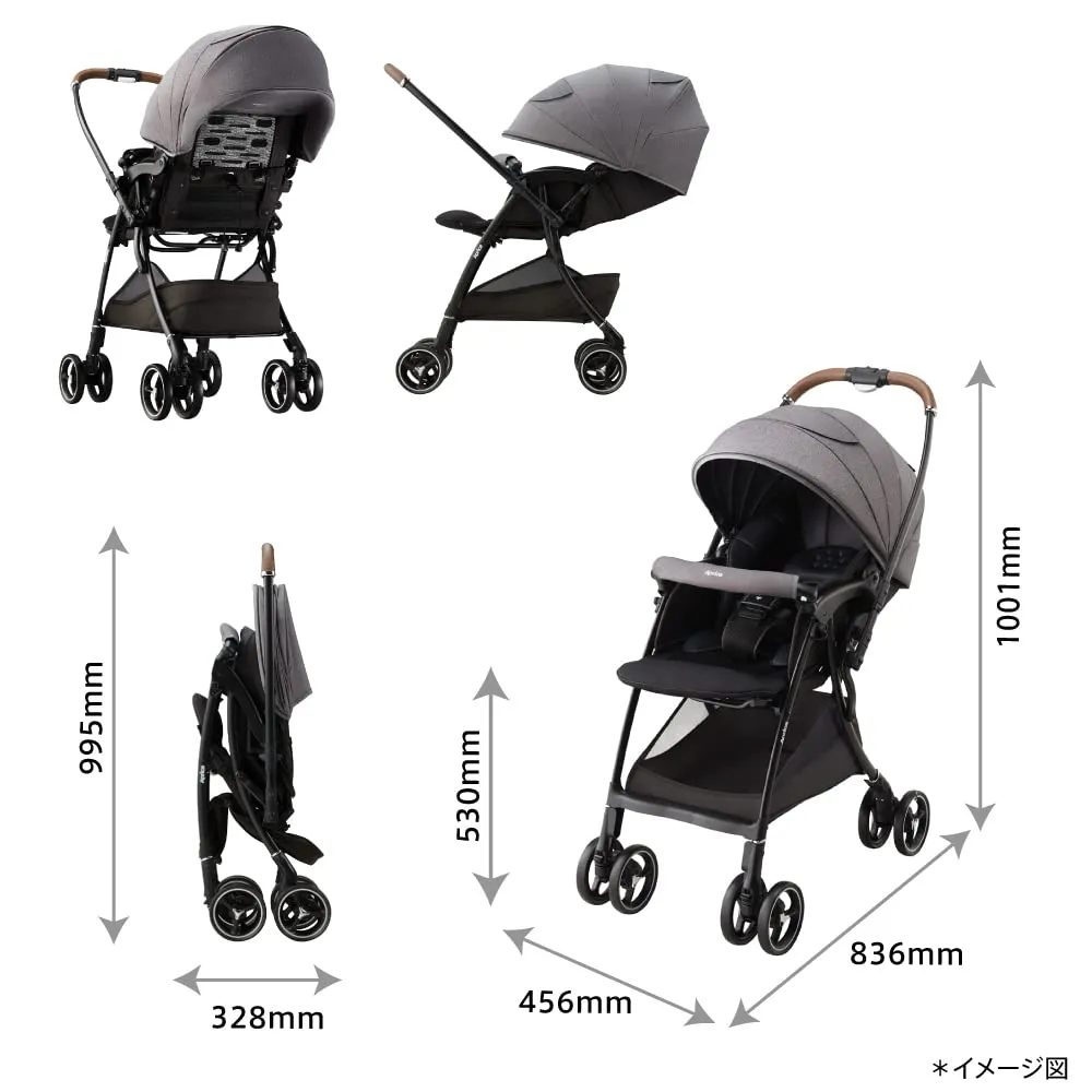 Aprica ラクーナクッション AF A型ベビーカー 両対面 ベージュ