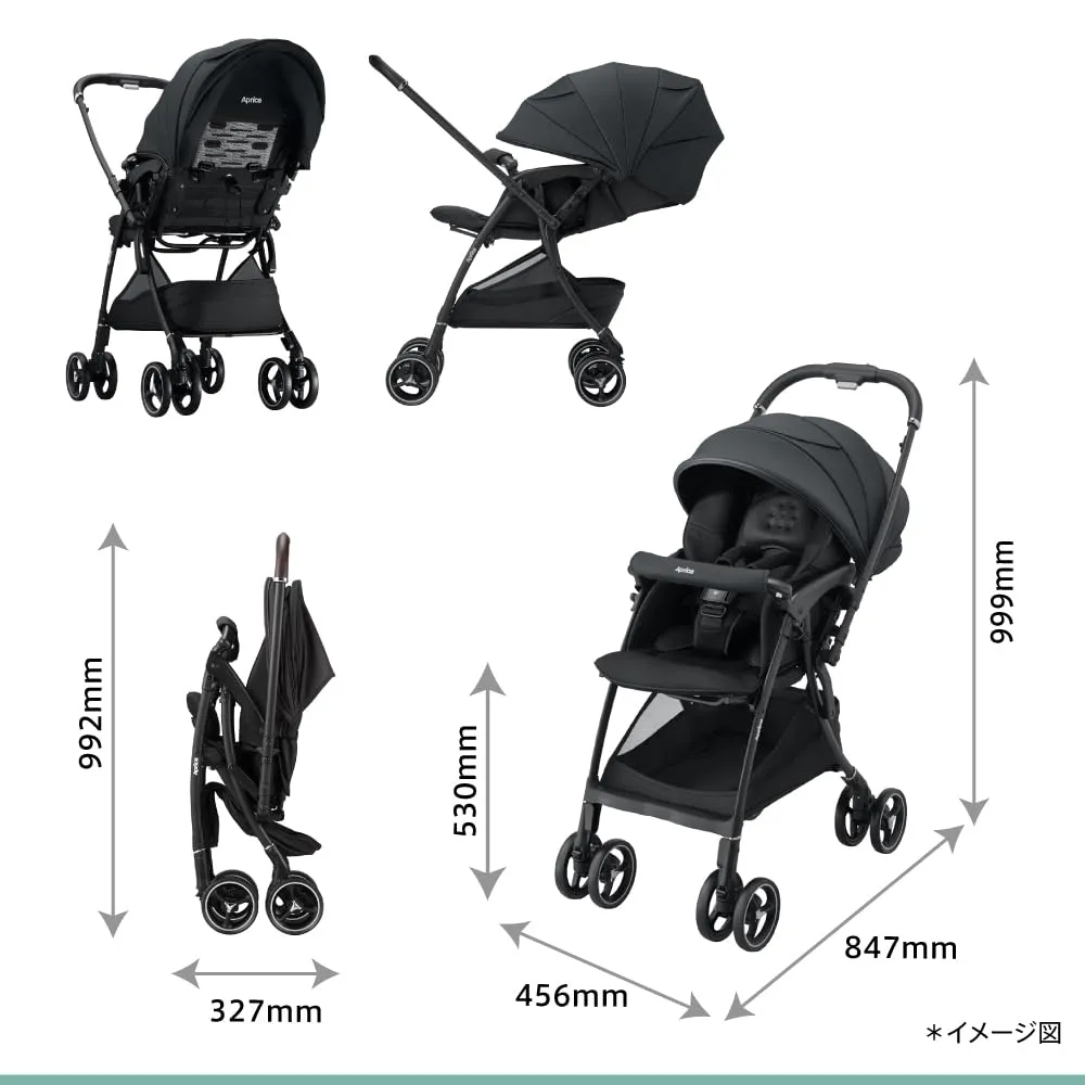 アップリカ ラクーナクッションフリーAC A型ベビーカー 両対面