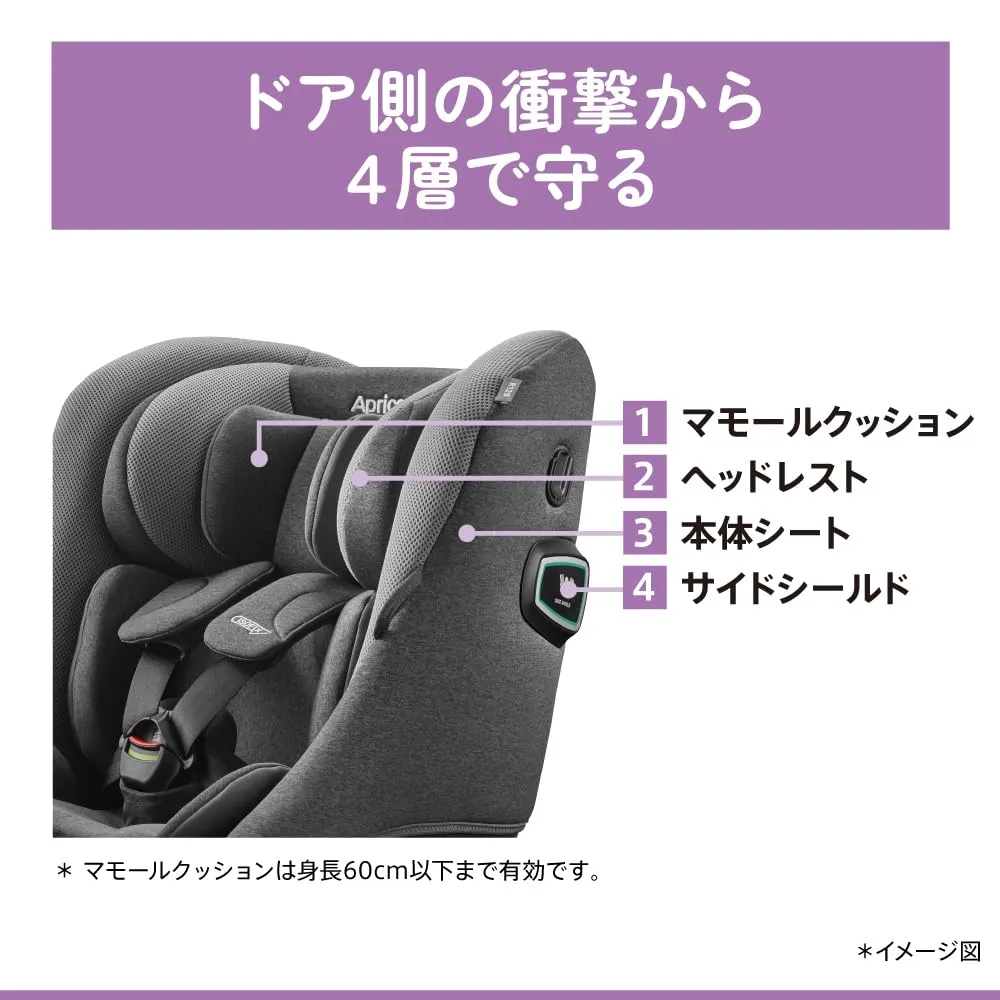 アップリカ クルリラプライト 回転式チャイルドシート ISOFIX R129適合