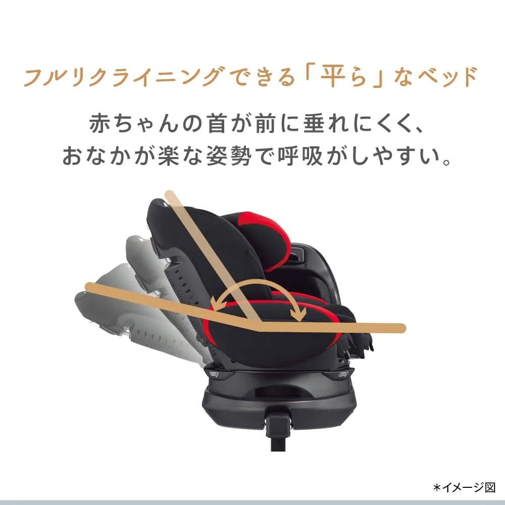 アップリカ フラディア チャイルドシート ISOFIX回転式ベッド型