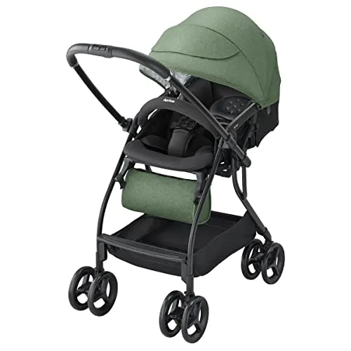 アップリカ ルンルンAB 2165253 A型ベビーカー グリーン 両対面 4.9kg