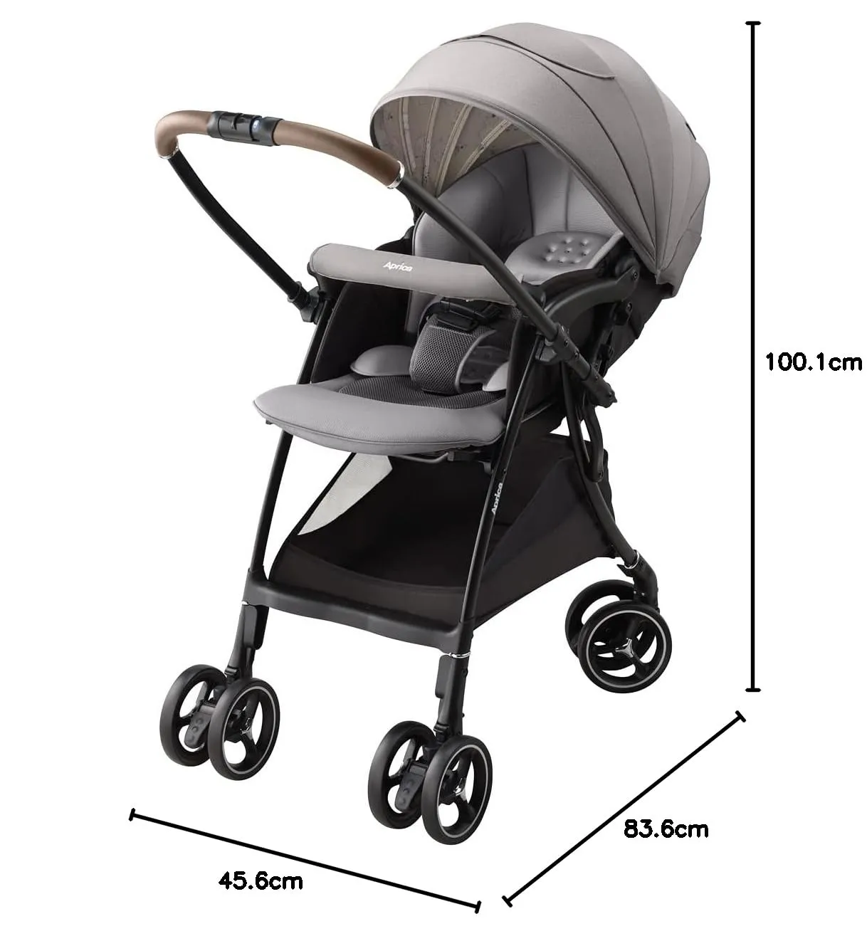 Aprica ラクーナクッション AF A型ベビーカー 両対面 ベージュ