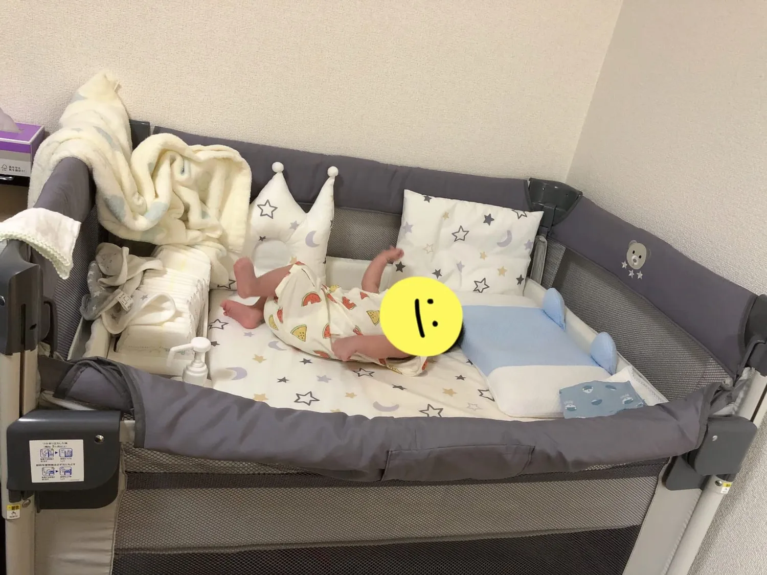 アップリカ ココネルエアーABミニベビーベッド 折りたたみ