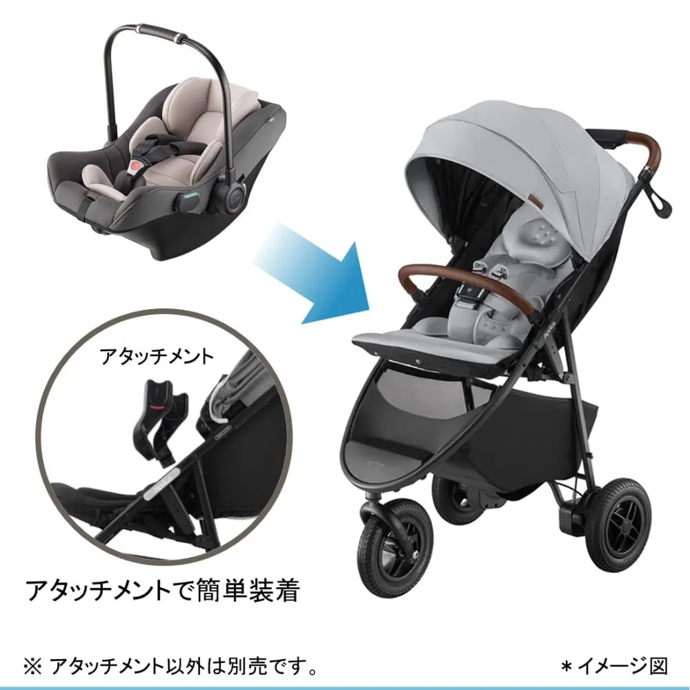 アップリカ スムーヴ専用 トラベルシステムアタッチメント ブラック
